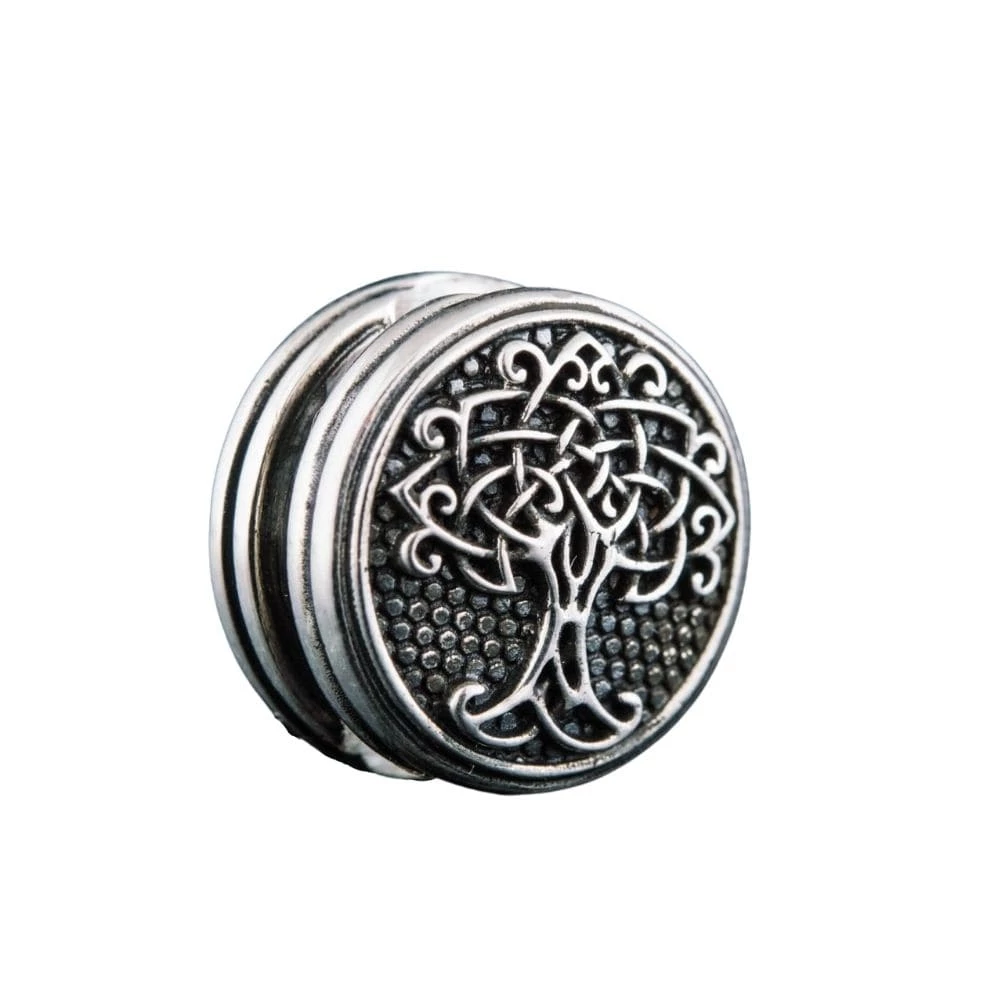 Perle Viking - Perle De Barbe Yggdrasil En Argent 3 Perle Viking - Perle De Barbe Yggdrasil En Argent