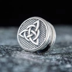 Perle Viking - Perle Symbole Triquetra 8 Perle Viking - Perle Symbole Triquetra -vêtements Soldes Magasin perle de barbe celtique