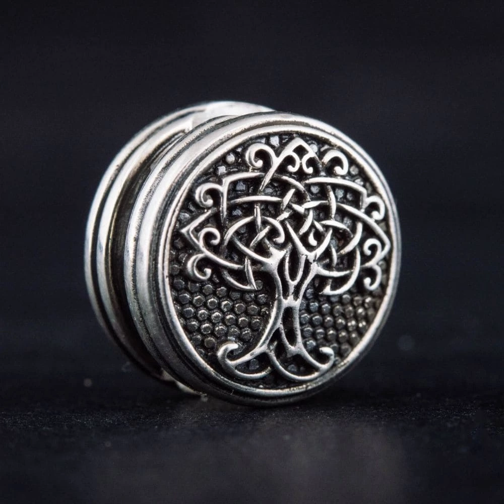 Perle Viking - Perle De Barbe Yggdrasil En Argent 4 Perle Viking - Perle De Barbe Yggdrasil En Argent – Image 2