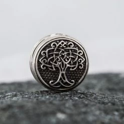 Perle Viking - Perle De Barbe Yggdrasil En Argent 9 Perle Viking - Perle De Barbe Yggdrasil En Argent -vêtements Soldes Magasin perle pour barbe viking yggdrasil