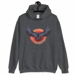 Sweat Viking - Le Grand Corbeau 7 Sweat Viking - Le Grand Corbeau -vêtements Soldes Magasin sweat corbeau gris