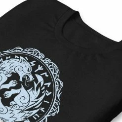 T-shirt Geri Et Freki 9 T-shirt Geri Et Freki -vêtements Soldes Magasin t shirt loup geri et freki noir