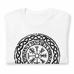 T-shirt Boussole Vegvisir 8 T-shirt Boussole Vegvisir -vêtements Soldes Magasin t shirt vegvisir blanc