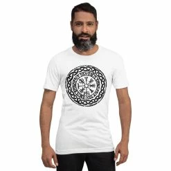 T-shirt Boussole Vegvisir 9 T-shirt Boussole Vegvisir -vêtements Soldes Magasin t shirt viking vegvisir