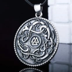 Pendentif Valknut En Argent 10 Pendentif Valknut En Argent -vêtements Soldes Magasin valknut pendentif d argent