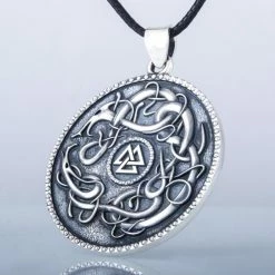 Pendentif Valknut En Argent 11 Pendentif Valknut En Argent -vêtements Soldes Magasin valknut pendentif en argent